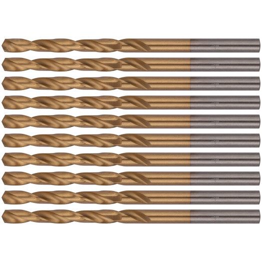 Сверла HSS по металлу, титановое покрытие 4.0 мм (10 шт)