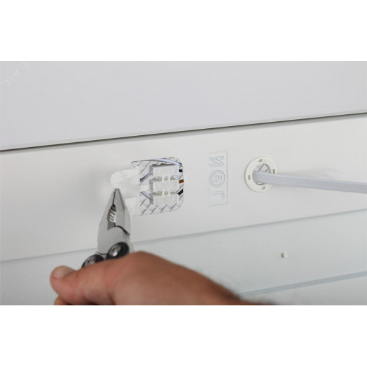 Светильник светодиодный ДВО/ДПО 48Вт 4000К 4800Лм IP40 595х595 призма с проводом SPO-6-48-4K-P (4)