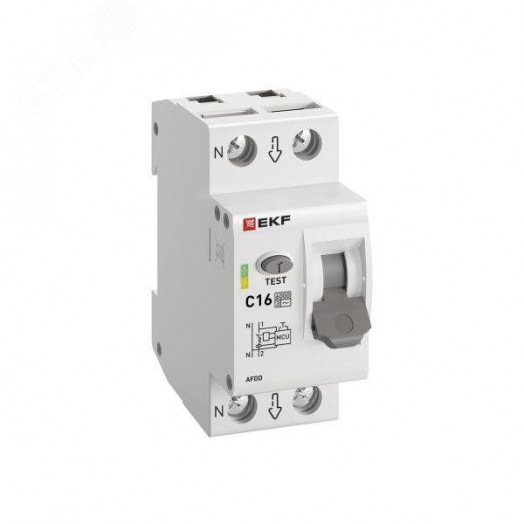 Устройство защиты от дугового пробоя 1P+N 16А (C) 6 кА УЗДП PROxima