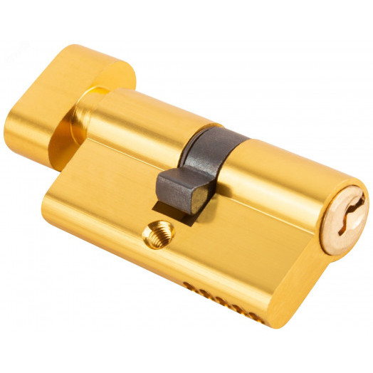 Цилиндровый механизм ''Фабрика замков'' 60 мм, ключ-завертка, латунь