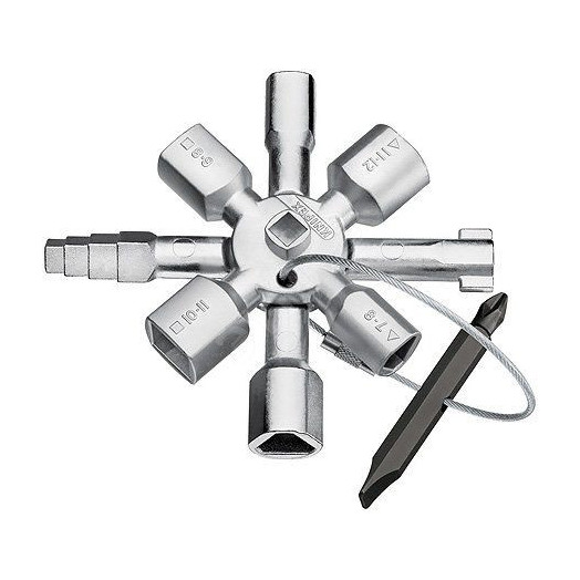 TwinKey 8-лучевой крестовой ключ для стандартных шкафов и систем запирания L-92 мм