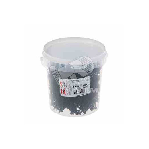 Саморез гипсокартон/металл 3,5х51 черный (500шт) - ведро