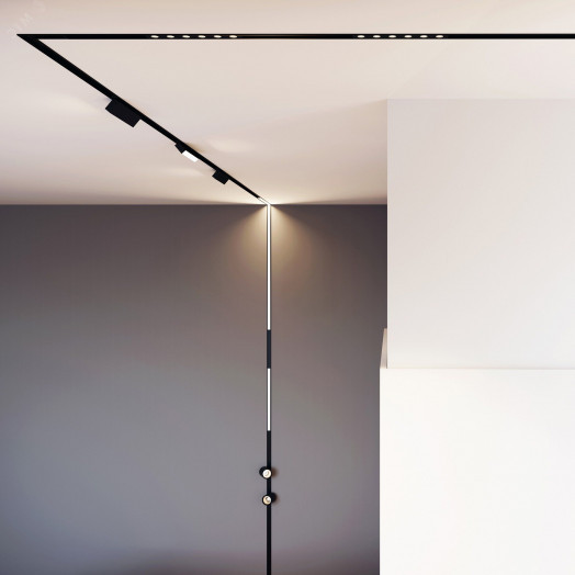 Светильник MAG-FLAT-FOLD-25-S400-12W Day4000 (BK, 100 deg, 24V) (IP20 металл, 3 года)