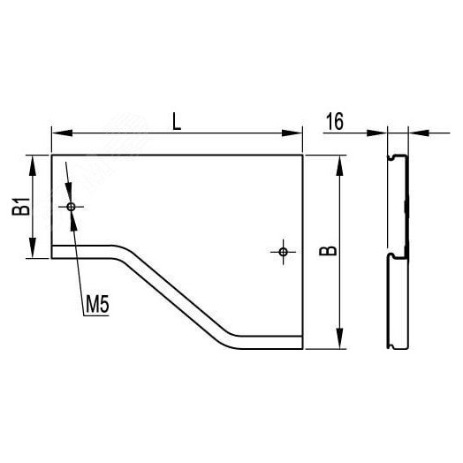 Крышка на переходник RRD правосторонний