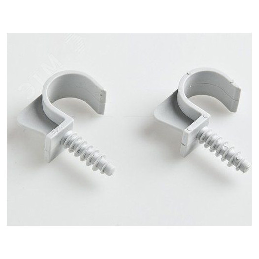Крепеж-клипса универсальная для трубы 25мм (пластмассовая)