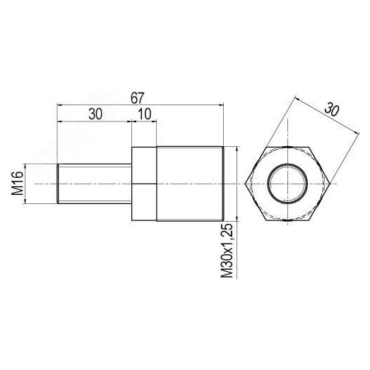 Соединитель ESE молниеприемник - мачта