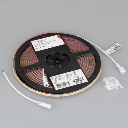 Лента герметичная COB-PS-X400-7мм 24V Warm2700 (7.2 W/m, IP67, CSP, 5м) (-)