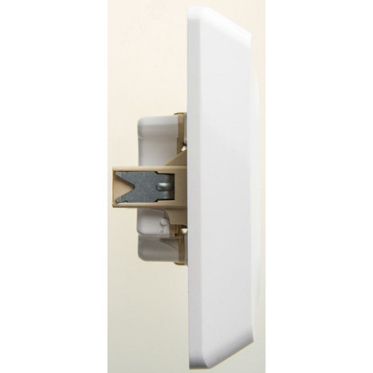 ЭТЮД Розетка двойная скрытой установки с заземлением со шторками 16А 250B, белый