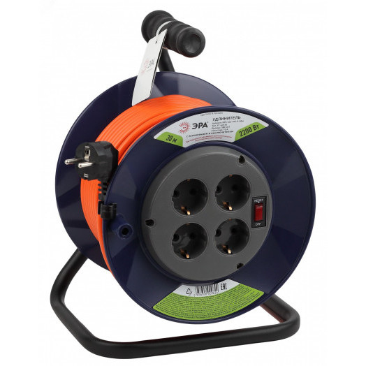 Удлинитель силовой RPx-4es-3х1.0-30m на п. катушке c/з 4 гн 30м ПВС 3х1 RPx-4es-3х1.0-30m