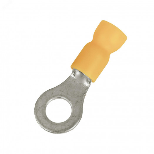 Наконечник с отверстием под винт и изолир.фaланцем ПВХ, легкий ввод жилы, 2,5-6 кв.мм М10 (д.10,5 мм) (НКИ)