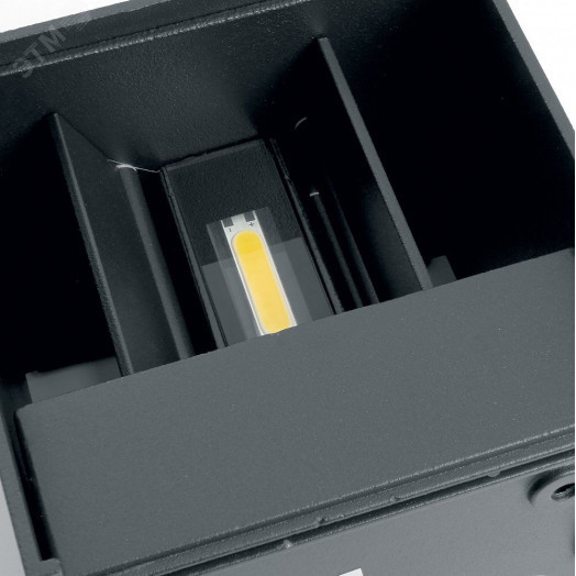 Светильник светодиодный уличный ДБУ-2х3w вверх/вниз 4000K IP54 черный