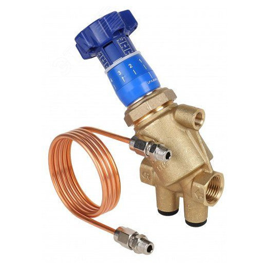 Регулятор перепада давления 5-30 кПа 3/4' с портами под расходомер