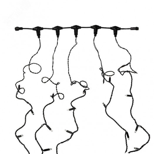 Гирлянда LED ClipLight 24 V, 5 нитей по 20 м, диодов мульти