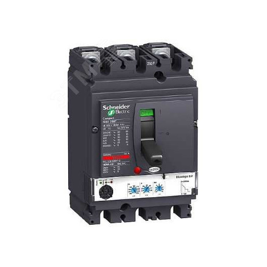 Выключатель автоматический 160А 25кА NSX250B MICROLOGIC 2.2 3P3D электронный расцепитель