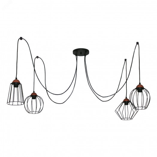 Светильник Конти 242 черн.муар медь НСБ 01-4х60-110 Е27 ИМ