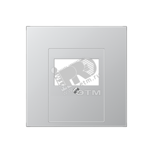 Накладка для USB розетки (ТАЕ гнезда)  Серия LS990  Материал- металл  Цвет- алюминий