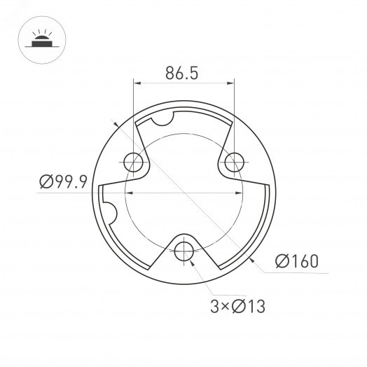 Светильник LGD-CASTELLO-BOLL-H800-20W Warm3500-MIX (GR, 80 deg, 230V) (Arlight, IP65 Металл, 5 лет)