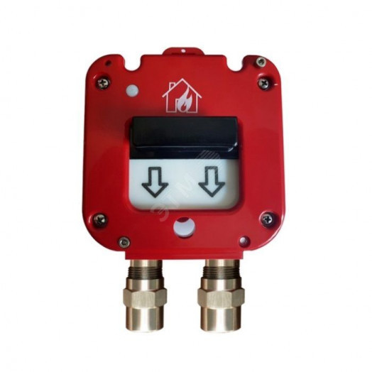 Извещатель пожарный ручной взрывозащищенный ИП    535/В СЕВЕР, ввод из нержавейки МКВМ М20КМ12      (металлорукав)