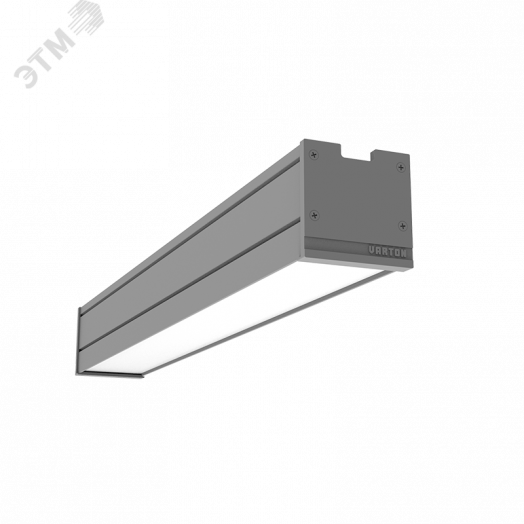 Светильник светодиодный Mercury Pro накладной 26 Вт 3000 К 514х65х65 мм IP54 RAL7045 серый муар с рассеивателем опал БАП