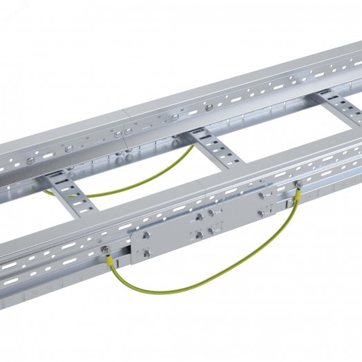 Термокомпенсационный соединитель для лотка U5, H80, в комплекте с метизами, цинк-ламельный (аналог горячеоцинкованного)