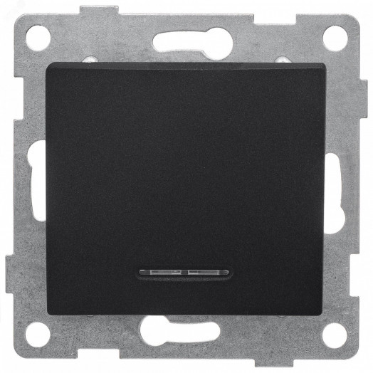 GUSI Bravo механизм выключателя 1кл. (инд), скрытая  установка,  10А, 250В. Цвет: графит.