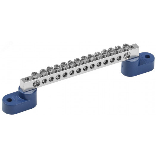 Шина N ''ноль'' на двух угловых изоляторе Ni ШНИ-6х9-14-У2-С