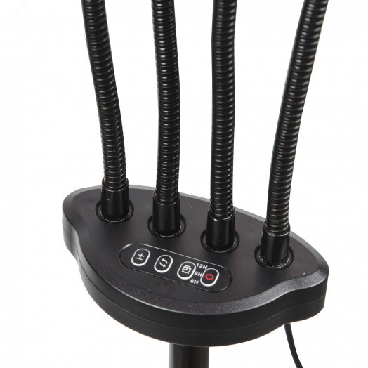 Светильник ULT-P32-36W/SPLE/TM/40 IP40 BLACK QUAD для растений светодиодный с таймером, на штативе Спектр для фотосинтеза