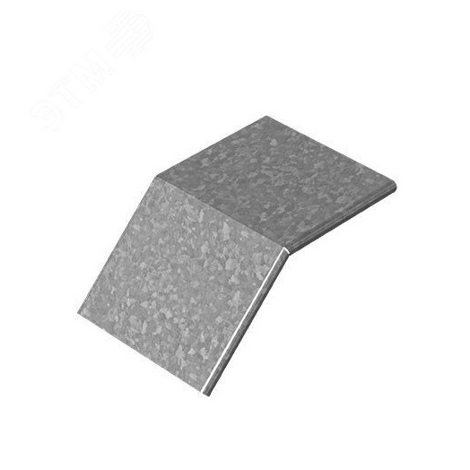 Крышка к угловому соединителю внешнему 45 град. к лотку 300х200, толщина 1,0 мм, Сендзимир цинк