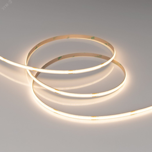 Лента COB-X480-6мм 24V Warm3000 (6 W/m, IP20, CSP, 5м) (-)