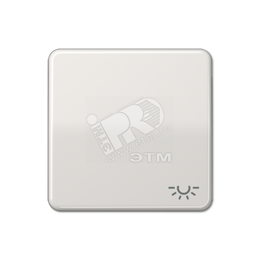 Клавиша с символом  освещение   светло-серая