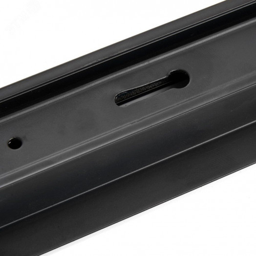 Шинопровод встраиваемый для трековых светильников 3м черный (в наборе токовод заглушка крепление)