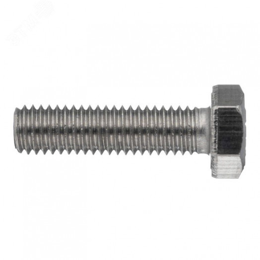 Болт DIN933 М16х35 шестигранная голова полная резьба класс прочности 8.8 покрытие цинк