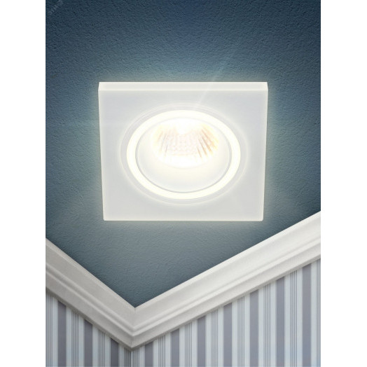 Светильник встраиваемый декоративный DK91 WH MR16/GU5.3 белый