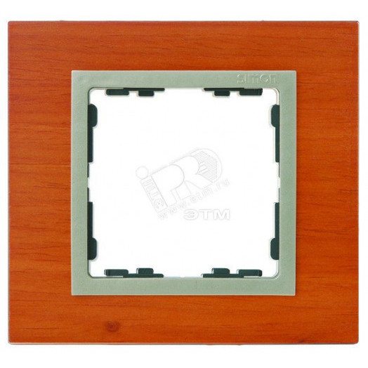 Рамка на 4 поста, S82N, вишня - шампань (дерево)