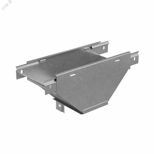 Т-ответвитель переходник 50х500-100 мм верт. c разворотом трассы на 90 гр. ПЛЮС (нижняя часть меньше исходной)