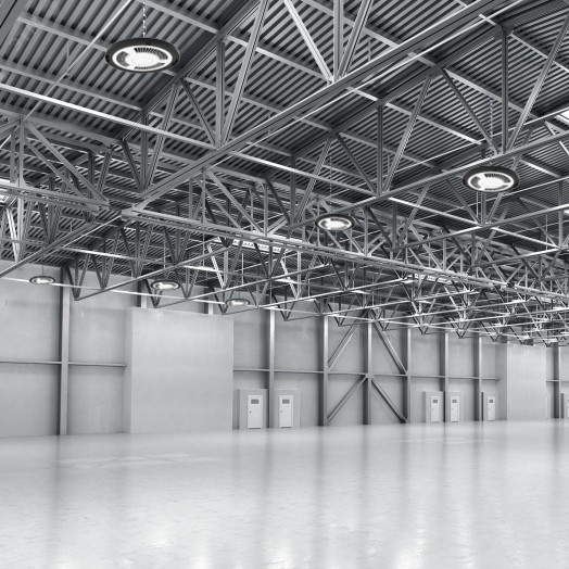 Светильник светодиодный промышленный ДСП 150 Вт 18000 лм 5000К AC 220В IP65 D260х88мм стекло угол 120 грд UFO Gauss