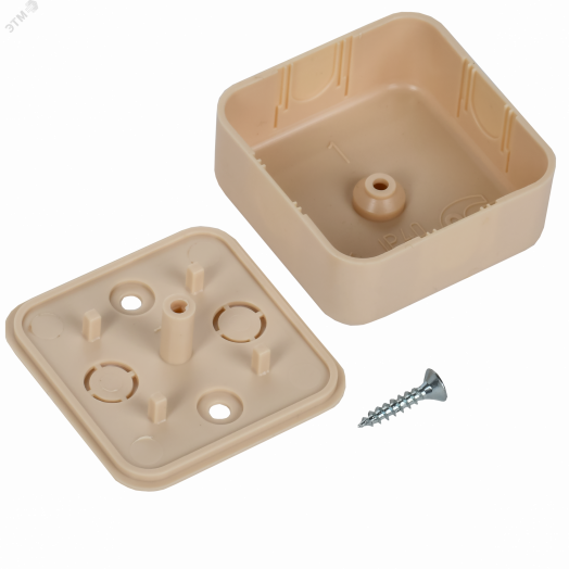 Коробка распаячная КМ для открытой проводки 50х50х20мм сосна