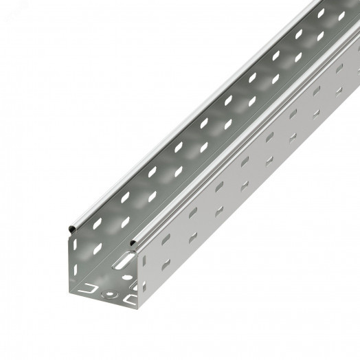 Лоток перфорированный 80х80 L=3000мм цинк-ламельный