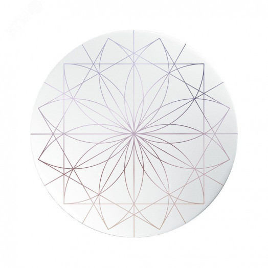 Светильник светодиодный ДБО-18w 6500К 1380м IP20 матовый рисунок с декоративным узором Астра