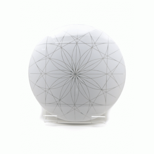 Светильник светодиодный ДБО-18w 6500К 1380м IP20 матовый рисунок с декоративным узором Астра