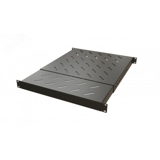 Полка c 19'' креплением. раздвижная. 1U. с регулируемой глубиной установки от 405 мм до 700 мм нагрузка до 220 кг. для установки в шкафы глубиной 600-800 мм цвет черный