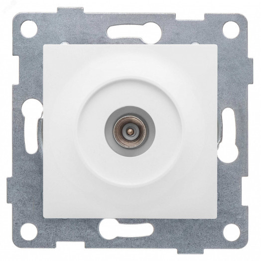 GUSI Ugra механизм антенной розетки, одинарной, скрытая  установка. Цвет  белый.