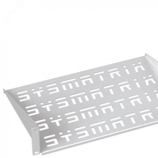 Полка 19' консольная перфорированная 1U глубина 300 мм. цвет серый (RAL 7035)