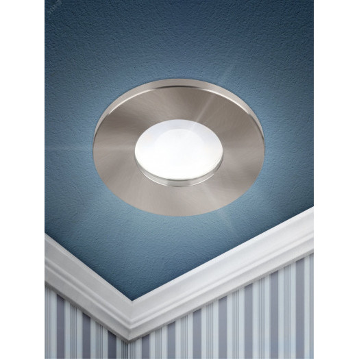 Встраиваемый светильник влагозащищенный WR3 SN MR16/GU5.3, IP44, сатин/никель