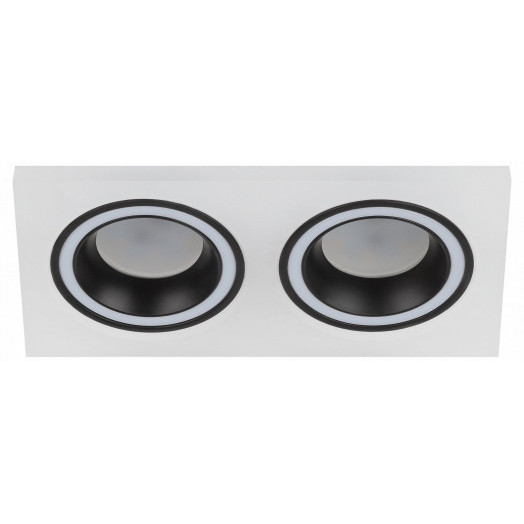 Встраиваемый светильник декоративный DK92 WH/BK MR16/GU5.3 белый/черный