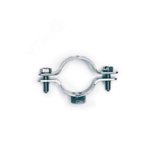 Хомут трубный  (84-90 мм) М10 оцинкованная сталь