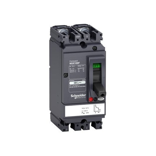 Выключатель автоматический двухполюсный NSX100F 16A AC/DC