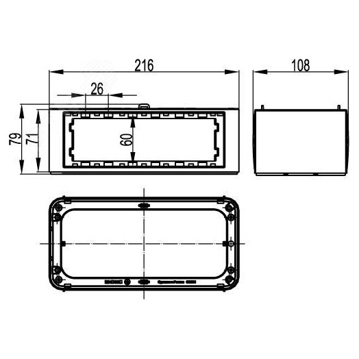 Расширение вертикальное башенки BUS серая
