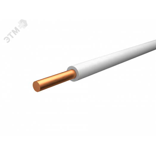 Провод силовой ПуВ 1х0.75 серый (100м) однопроволочный