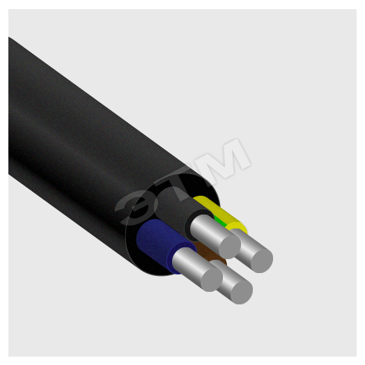 Кабель силовой АВВГ 4х16ок(N)-0.66 ТРТС           однопроволочный
